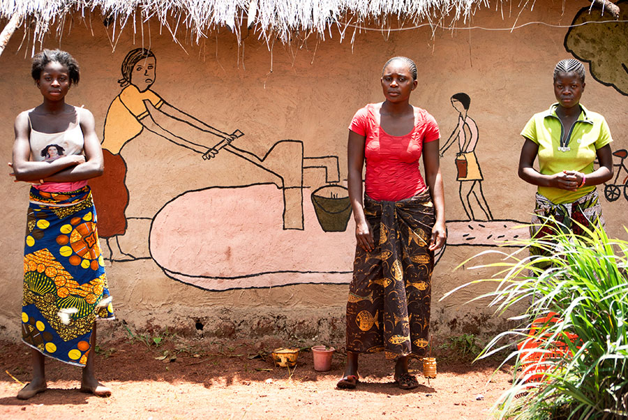 L’art mural des femmes de Makwacha