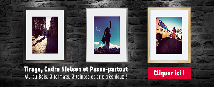 Tirage, Cadre Nielsen et passe-partout