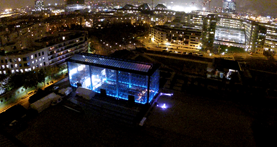 Installation à 12m de haut pour L’agence événementiel FC2