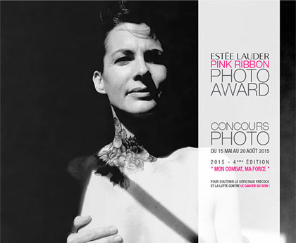 Appel à candidature, concours photo « Estée lauder Pink Ribbon Photo Award »