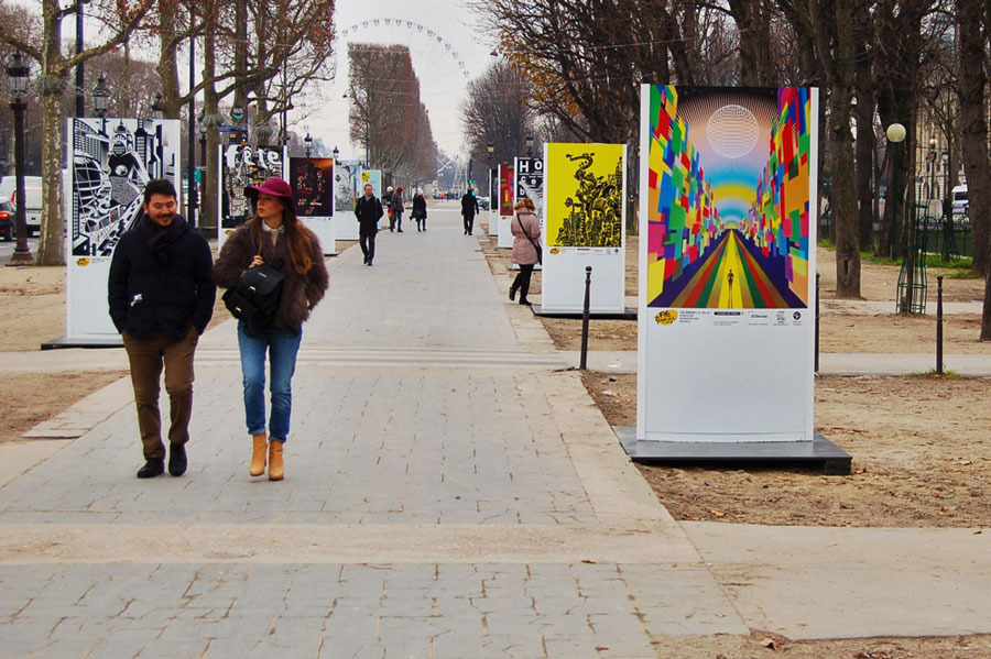 L’Exposition urbaine : Célébrer la ville, sur les Champs-Elysées