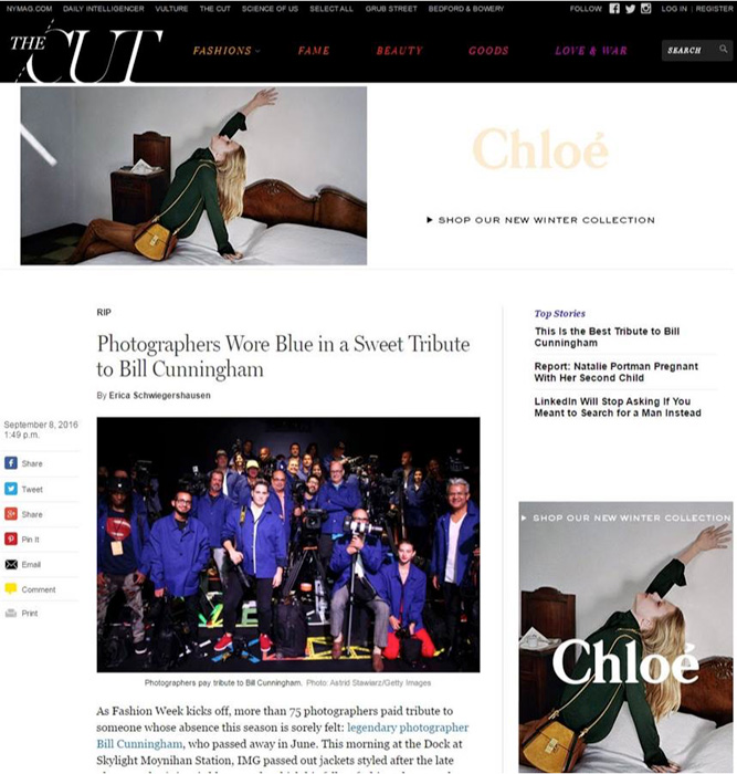 Chloé sur le site The Cut