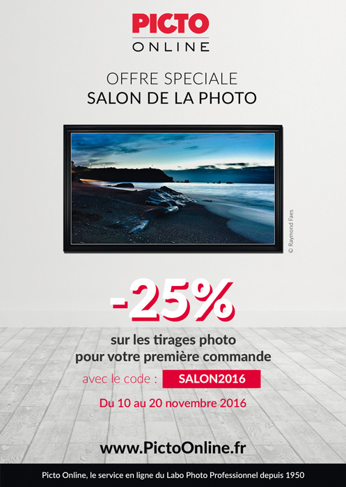 Une promotion Picto Online spéciale Salon de la Photo 2016