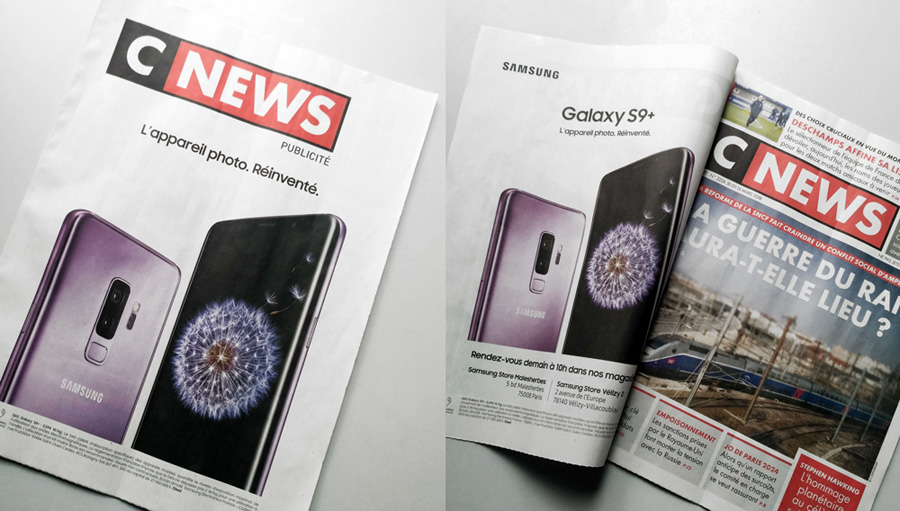 Campagne Presse Samsung