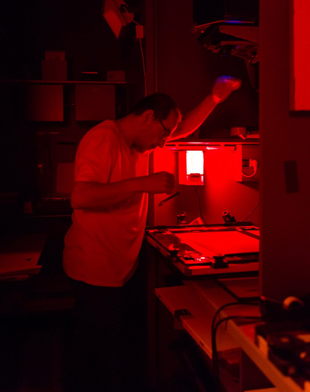 Payram sur agrandisseur en chambre noire