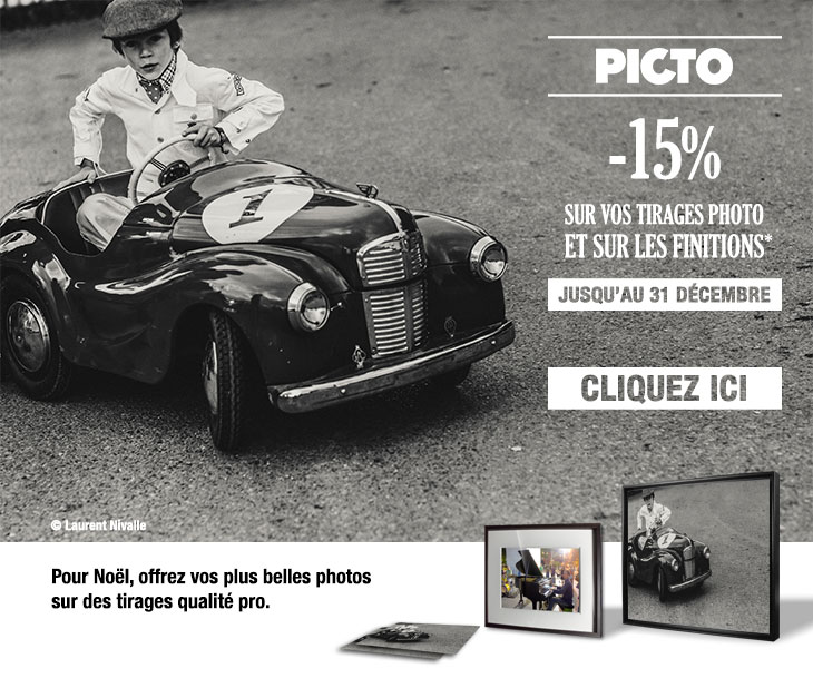 -15% sur vos tirages photo et sur les finitions
