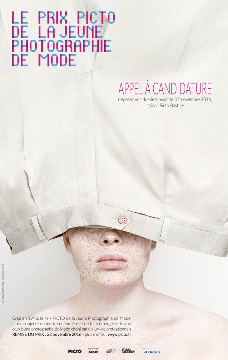 L’appel à candidature du Prix Picto de la Jeune Photographie de Mode 2016